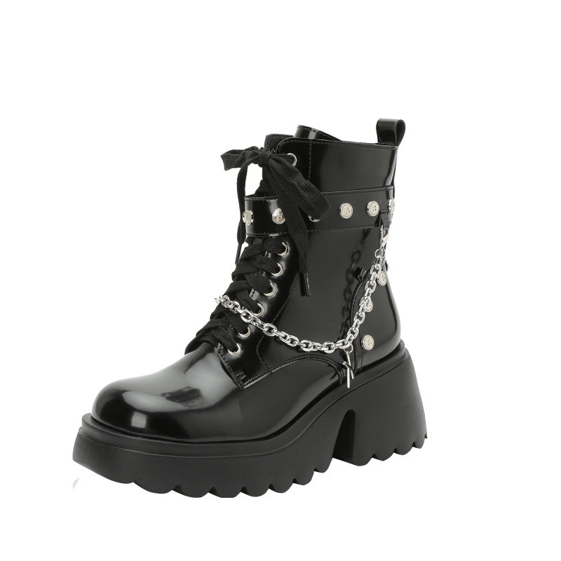 Women's Wear Small High Fashionable Thick Bottom Mary Jane Boots
