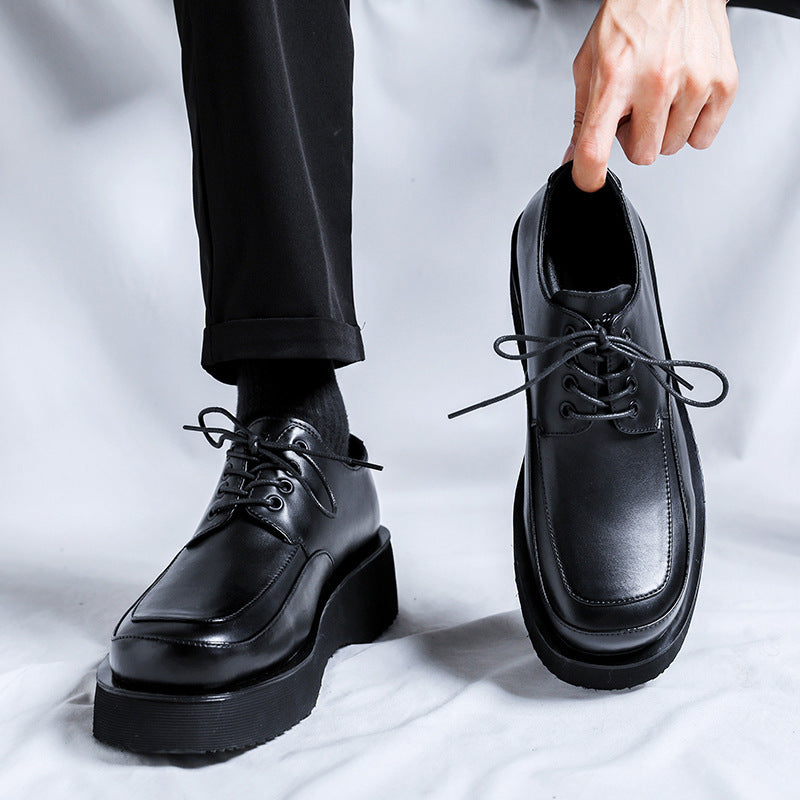 Men's Lace Up Increased Low Top Retro Men's Shoes