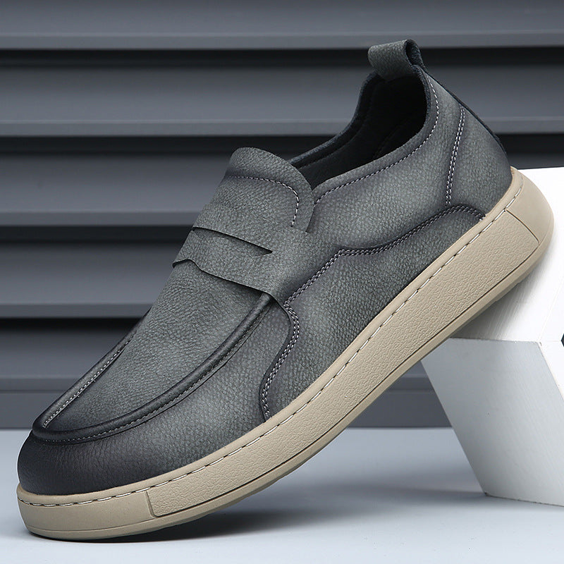 Men's Genuine Autumn Slip-on Breathable Retro Versatile Men's Shoes