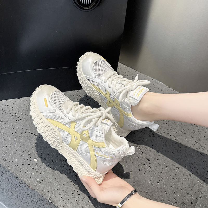 Women's Autumn Mesh Breathable Retro Cortez Single-layer Platform Women's Sports Shoes