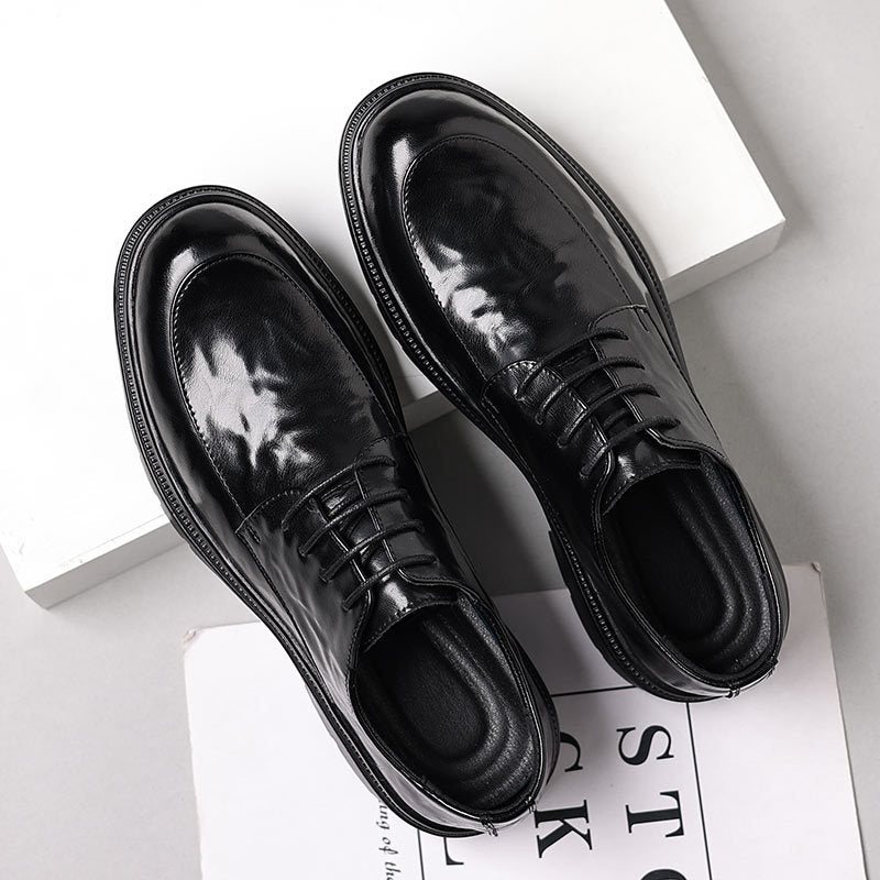 Men's Genuine Hand Grip Formal Business Commute Leather Shoes
