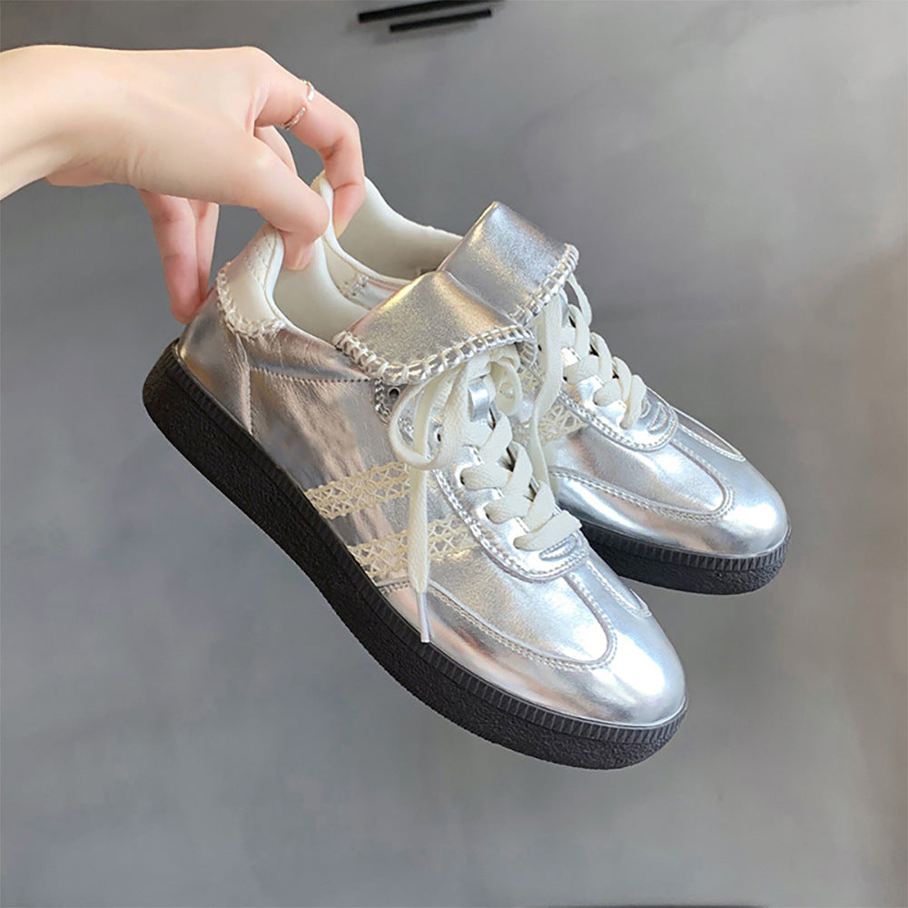 Women's Mom German Training Round Toe Fold Casual Shoes