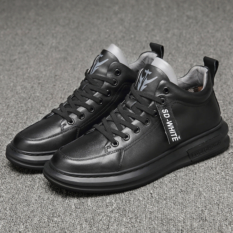 Men's Oversized Autumn Widened Feet Warm White Men's Shoes