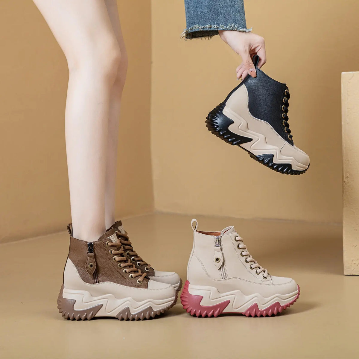 Women's Dad Thick Bottom Height Increasing Trendy Women's Sports Shoes