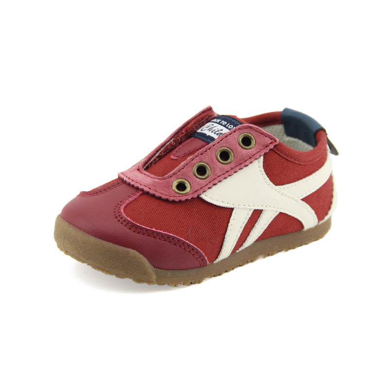 Children's Autumn Soft Bottom Korean Style Velcro Kid's Sneakers