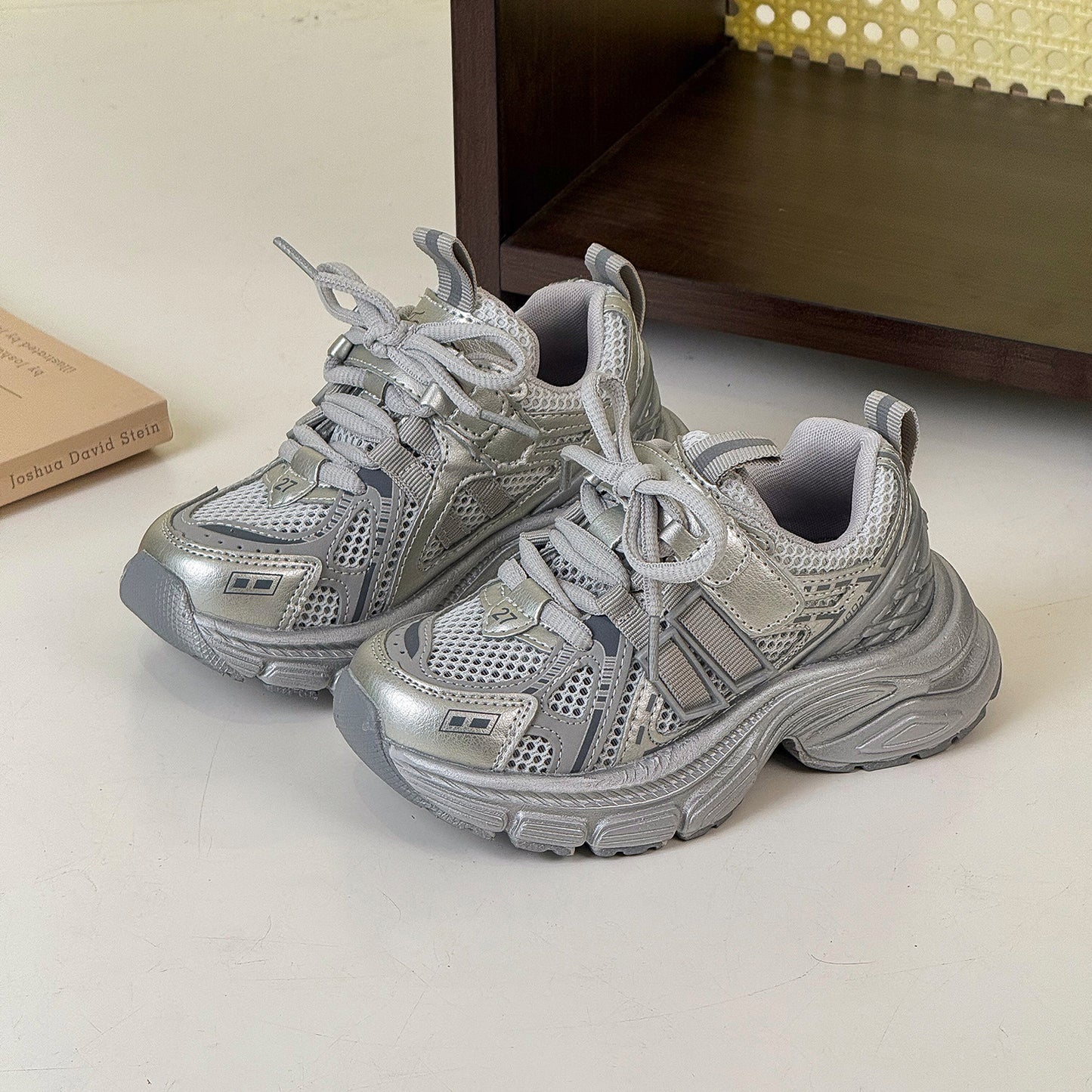 Children's Summer Single Mesh Breathable Boys Dad Kid's Sneakers