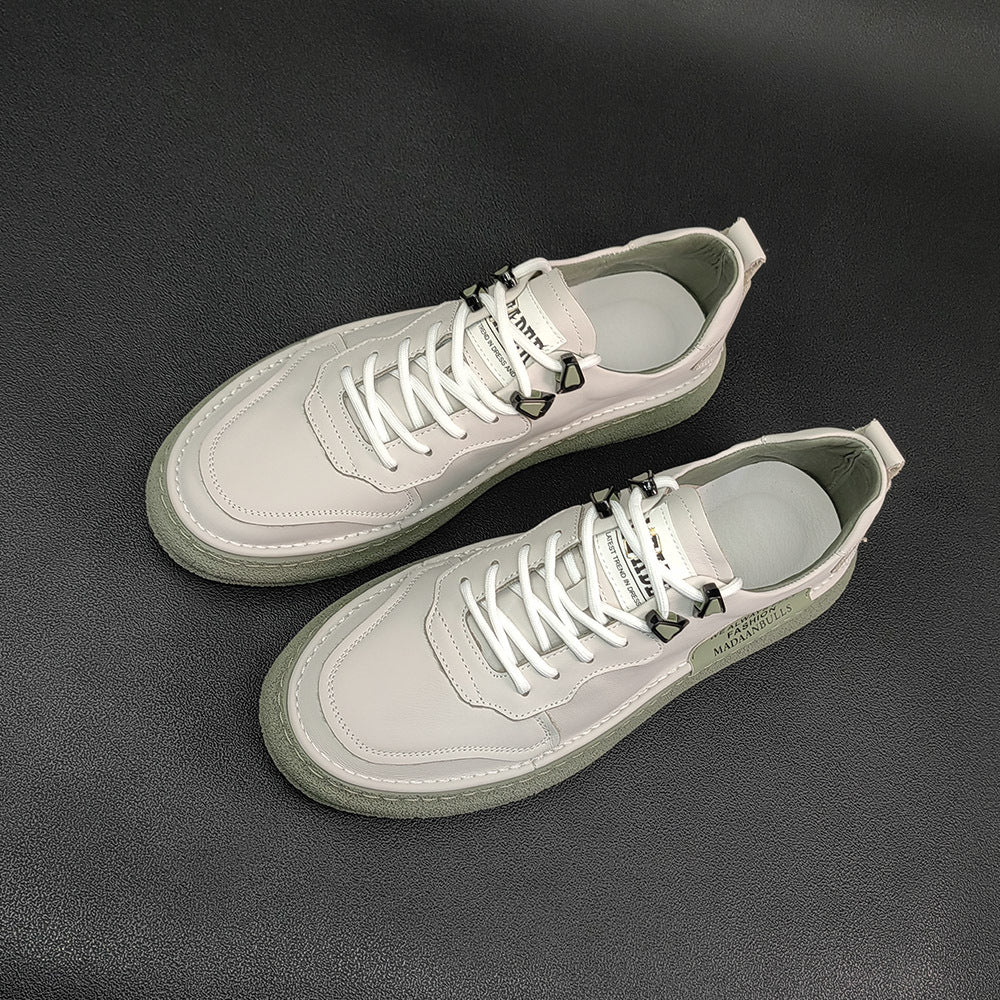 Men's Top Layer Cowhide Board Fashionable Niche Sneakers