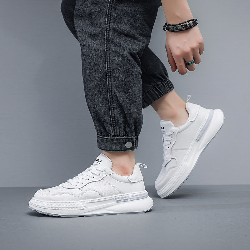 Men's Unique White Violent Bear Fashion Sneakers