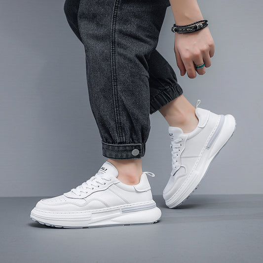 Men's Unique White Violent Bear Fashion Sneakers