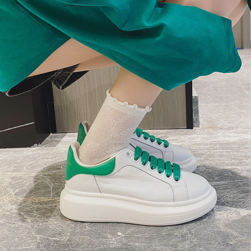 Women's Four Thick Bottom Versatile Slimming Board Casual Shoes