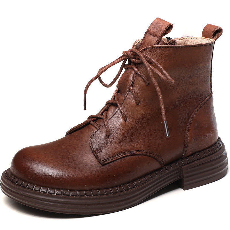 Women's Winter Short Authentic Comfortable Flat Martens Boots