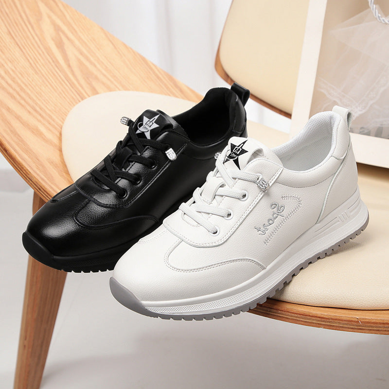 Women's Easy To Wear White Soft Sole Casual Shoes
