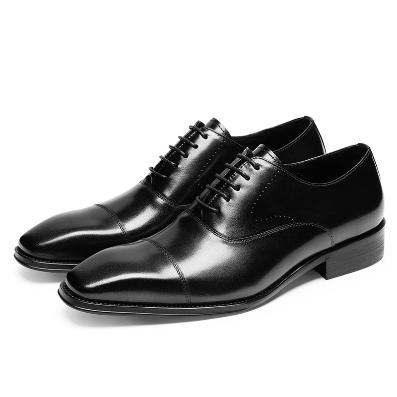 Men's Genuine Business Formal Wear Cowhide Dad Leather Shoes