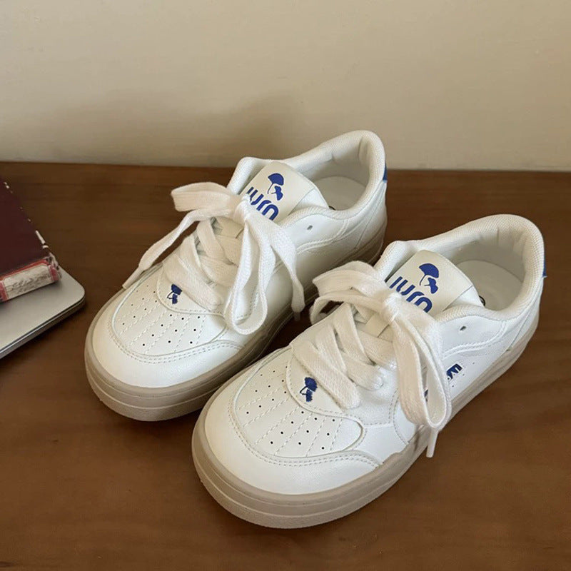 Women's Platform White Cover Autumn Versatile Niche Big Sneakers