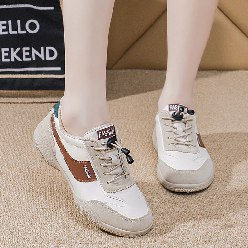 Women's Spring White Breathable Daddy Lightweight Leisure Casual Shoes