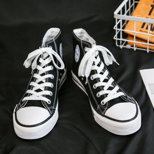 Men's Classic Versatile Preppy Style Lovers Rubber Canvas Shoes