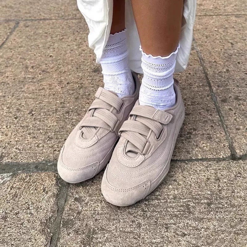 Women's Genuine Retro German Training French Velcro Women's Sports Shoes