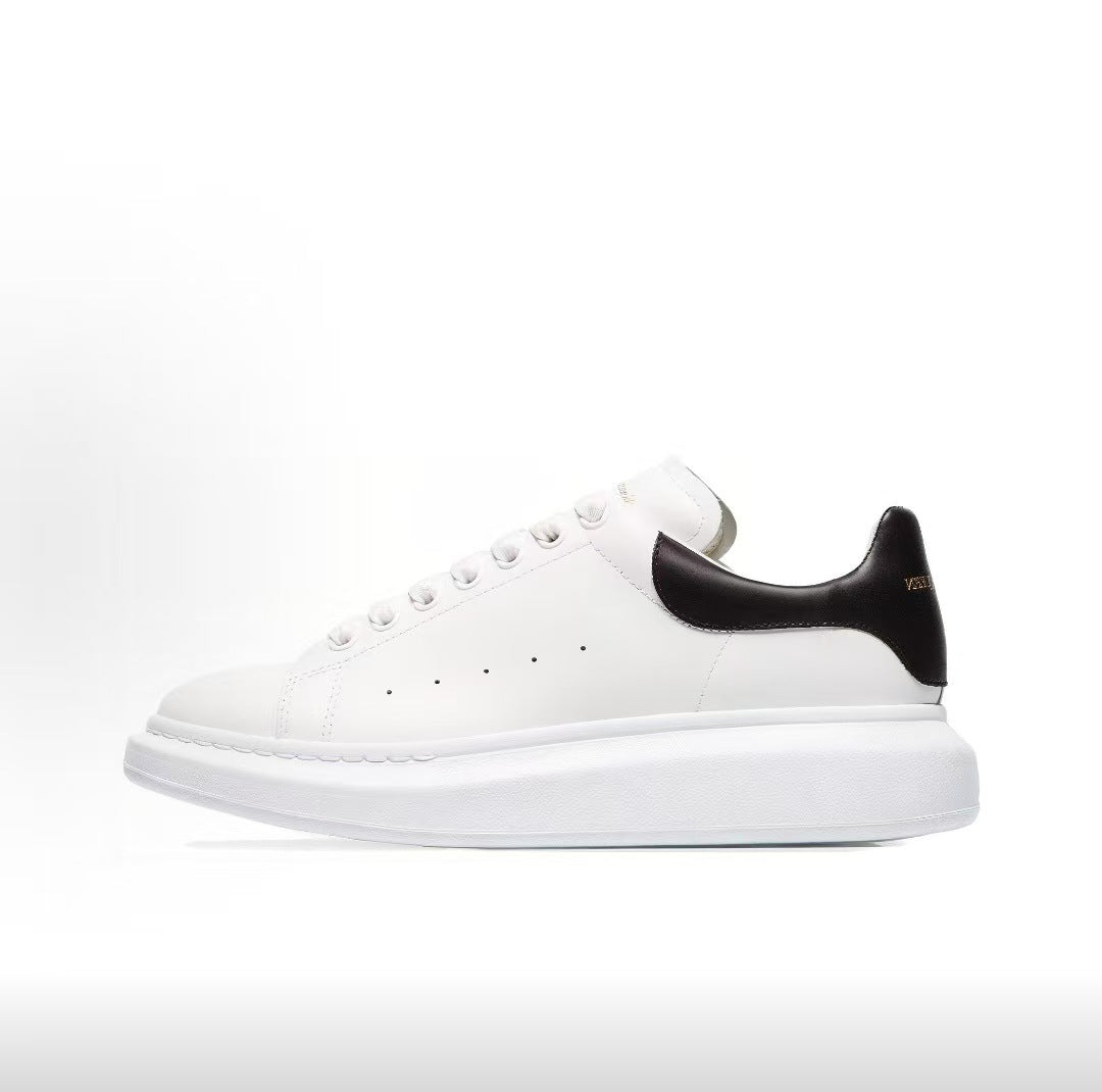 Women's & Men's White Classic Fashion Couple Hidden Platform Men's Board Shoes