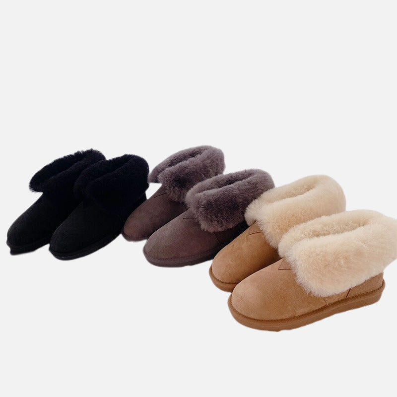 Women's Winter Fur Genuine Warm Female Fashion Snow Boots