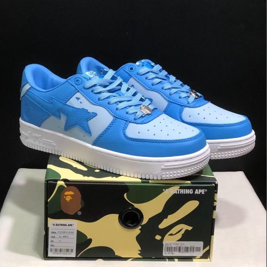 Women's & Men's Head Air Force Joint Name Black White Panda Warrior Men's Board Shoes