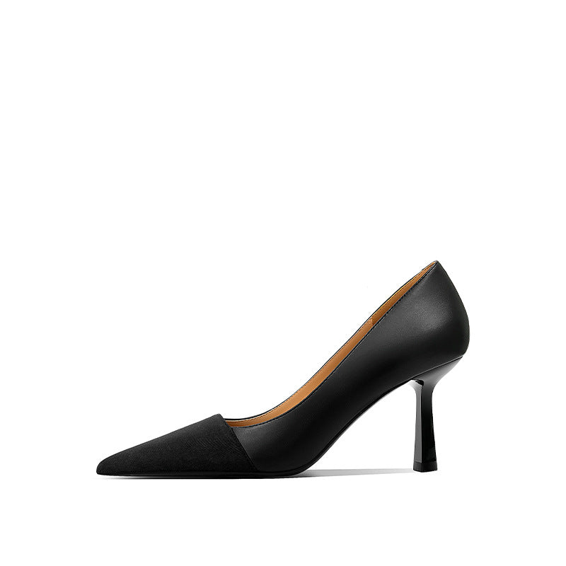 Women's Style High Stiletto Genuine Pumps Pointed Women's Shoes