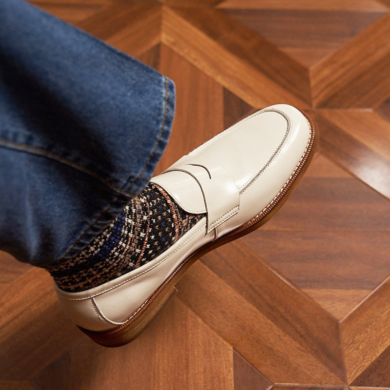 Men's Wear Slip-on Round Head British Comfortable Loafers