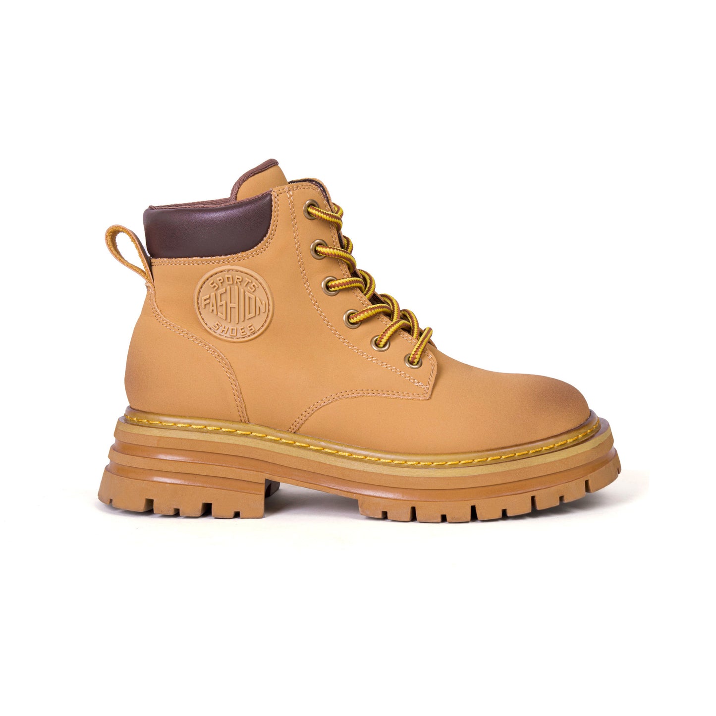 Grape Mom Thick Bottom Worker Round Boots
