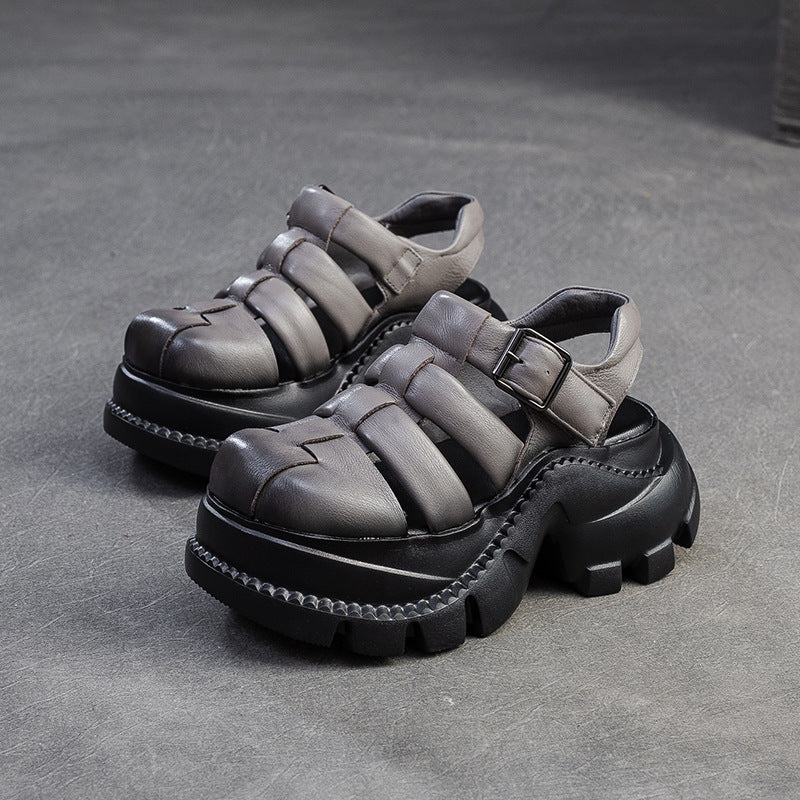 Women's Commuter Woven Closed Toe Breathable Platform Sandals