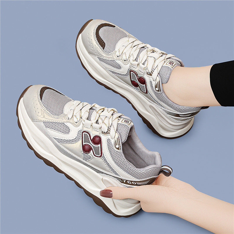 Women's Broken Size Style Spring Platform Dad Leisure Climbing Sneakers