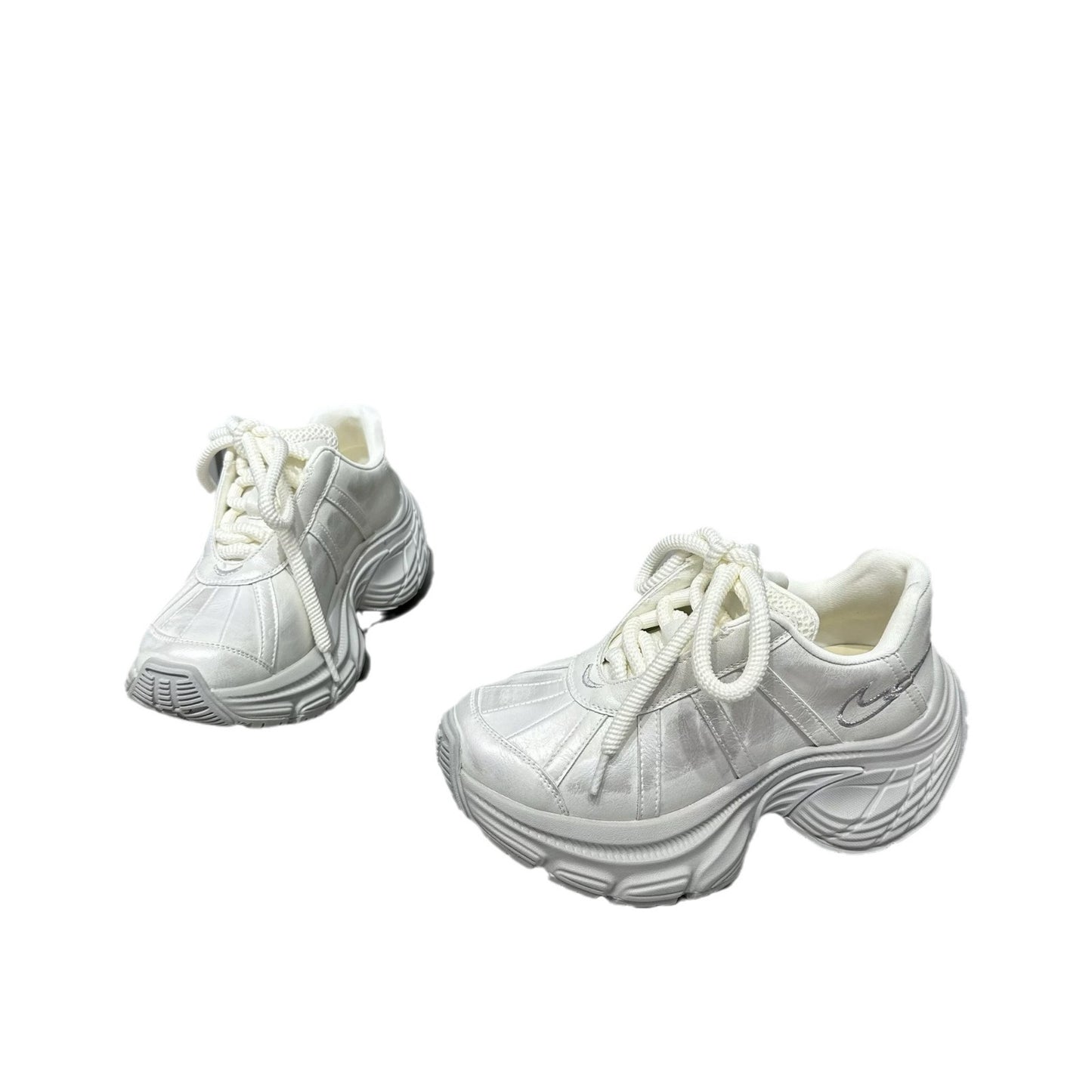Color Thick Bottom Small Height Increasing Early Sneakers