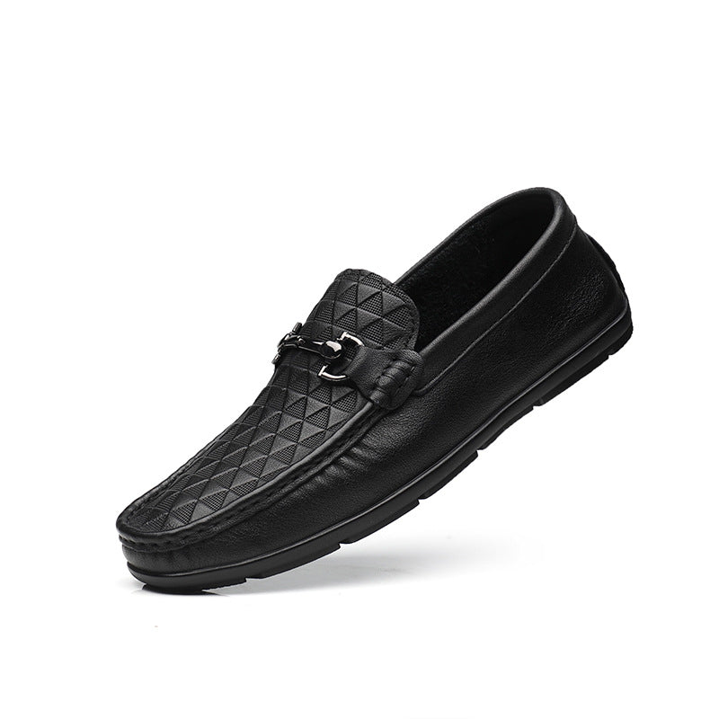 Men's Autumn Embossed Light Soft Comfortable Breathable Loafers