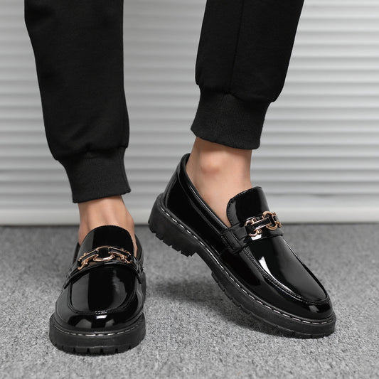 Men's Summer Breathable Slip-on Lofter Korean British Casual Shoes