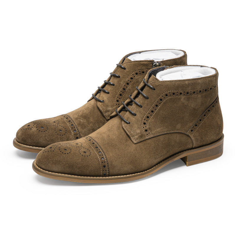Within Hours Chelsea Retro Matte Business Formal Boots