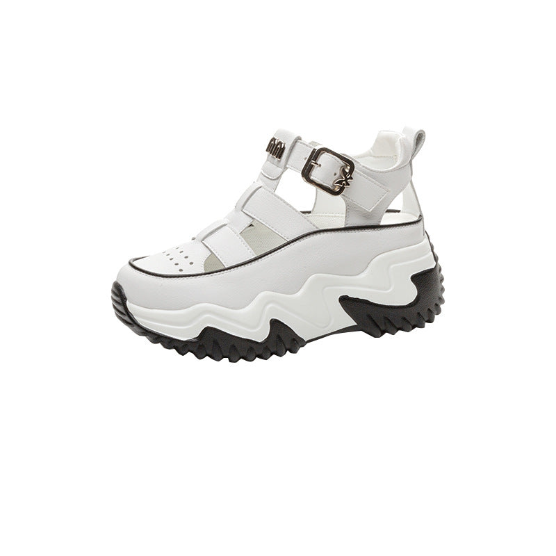 Women's Thick-soled Inner Height Increasing Wedge Daddy Sandals
