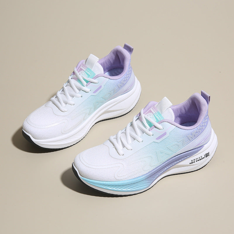 Women's Rabbit Carbon Plate Running Mesh Breathable Shock Absorption High School Women's Shoes