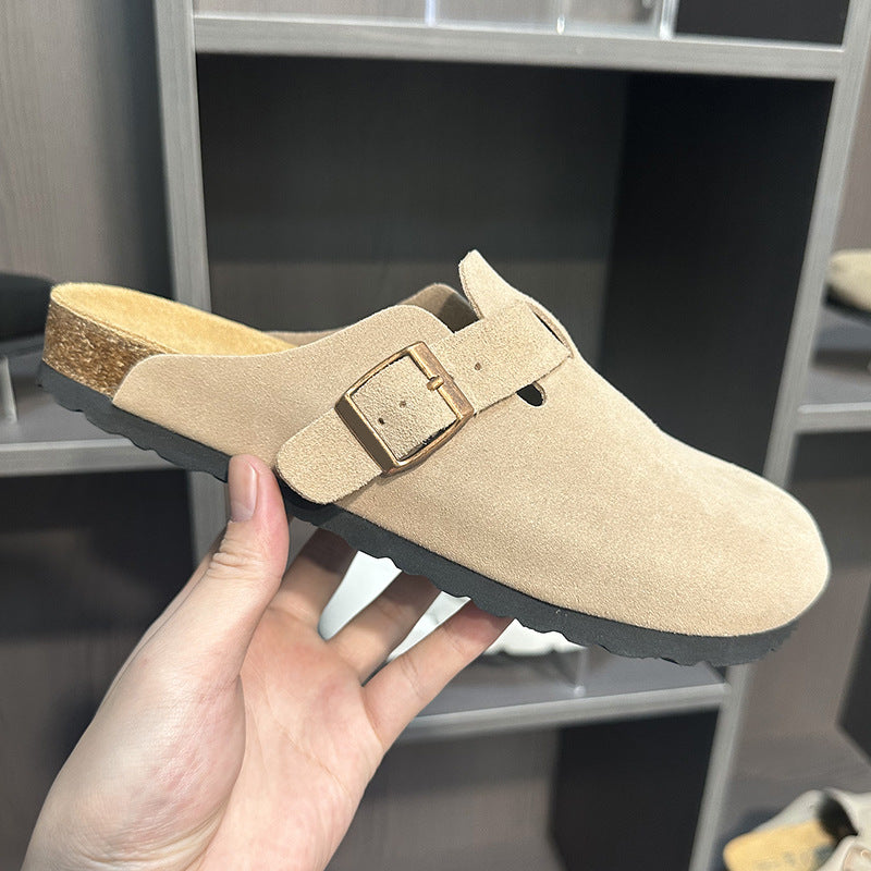 Women's & Men's Genuine Fishing Outer Wear Cork Half Slippers