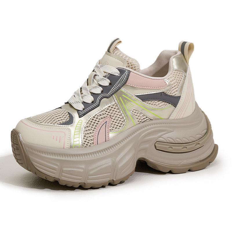 Women's Dad Summer Platform Hidden Fashionable Breathable Sneakers