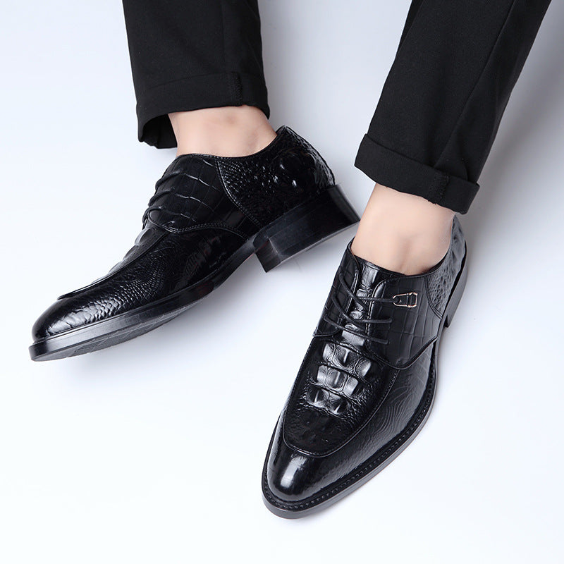 Men's Formal Wear Genuine Groom Wedding Soft Bottom Surface Leather Shoes