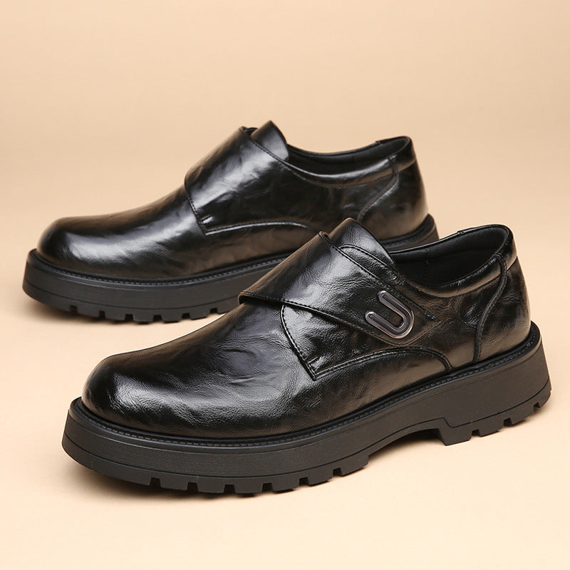 Men's Plus Size Spring Formal Wear Thick Bottom Height Increasing Leisure Men's Shoes