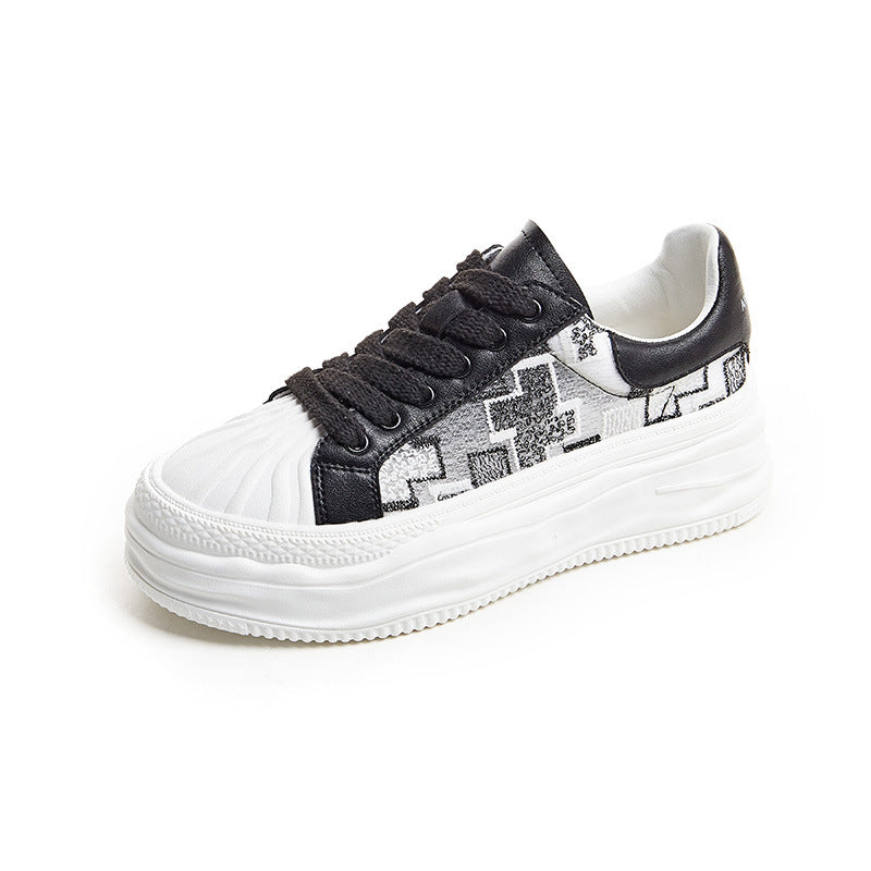 Women's Summer Breathable Mesh Shell Toe Dissoed Sneakers