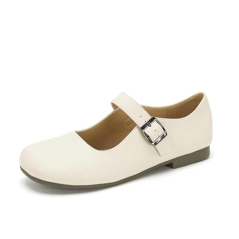 Women's Mouth Mary Jane Pumps Soft Bottom Flats Casual Shoes