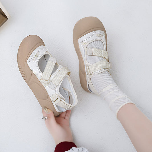 Women's Summer Wear Thick Bottom Round Head Breathable Sandals