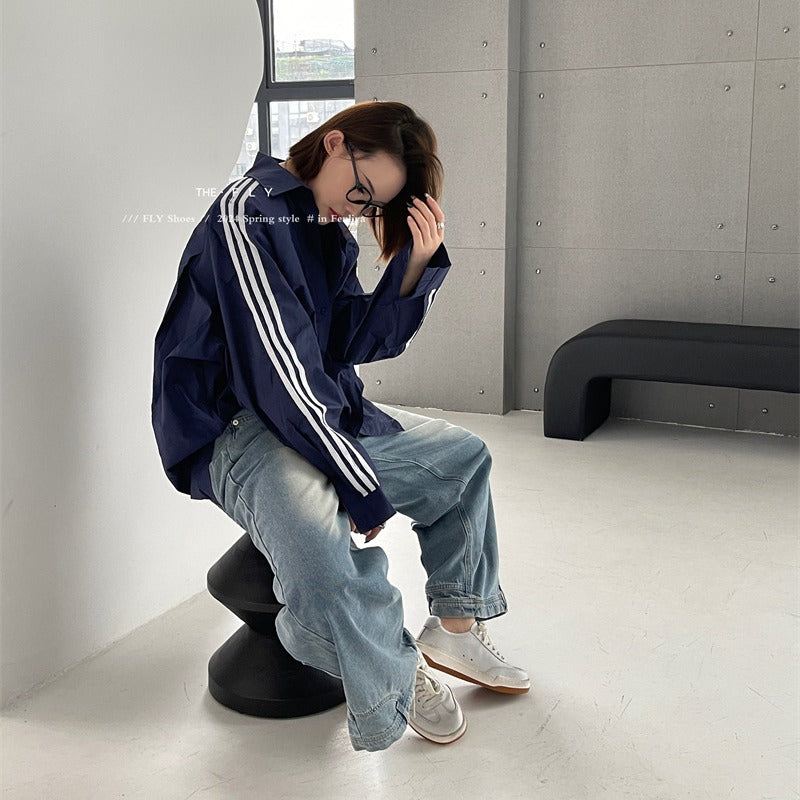 Women's Genuine Retro Dirty Thick-soled Sports White Casual Shoes