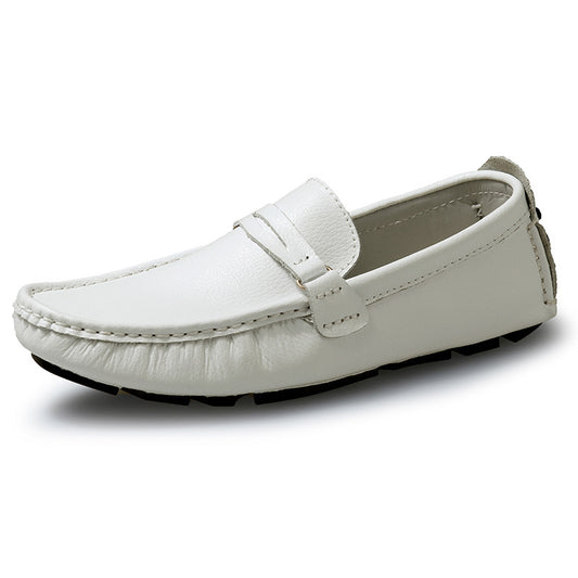 Men's Driving Plus Size Doug Cowhide Slip-on Casual Shoes