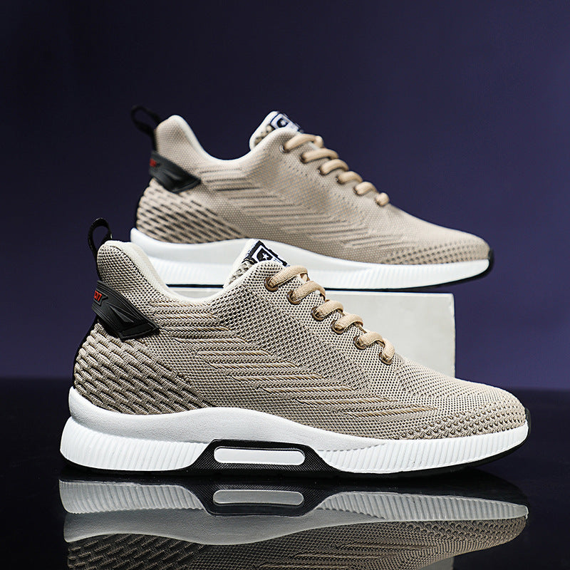 Men's Height Increasing Insole Sports Leisure Breathable Mesh Sneakers