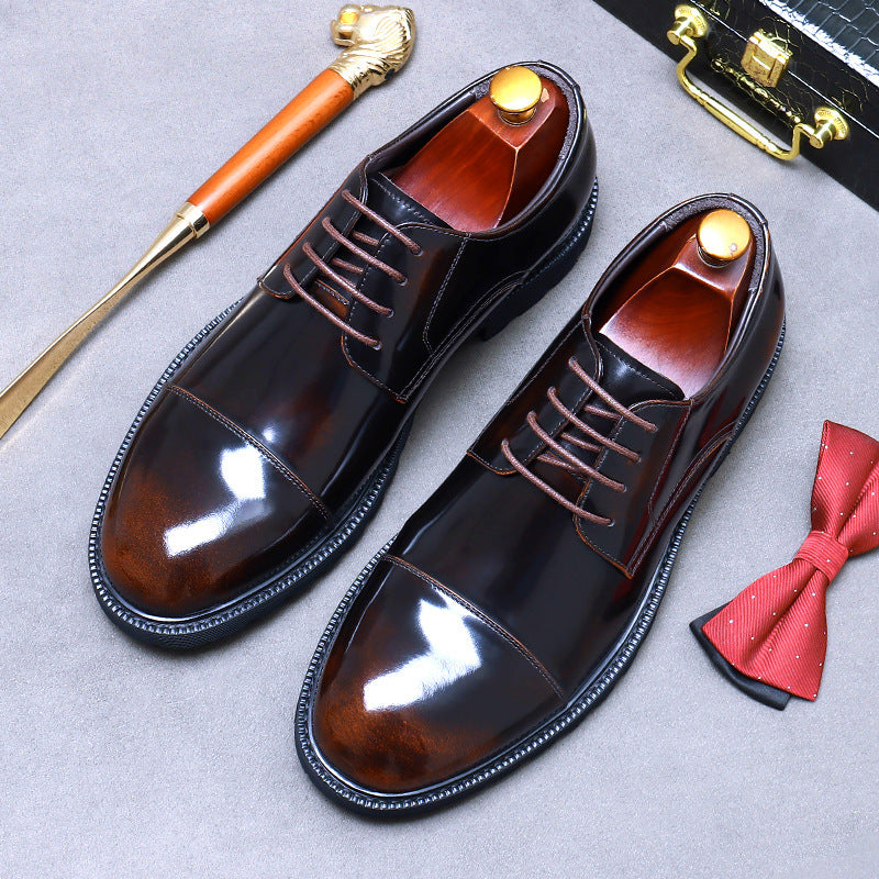 Men's Big Promotion First Layer Cowhide Genuine Leather Shoes