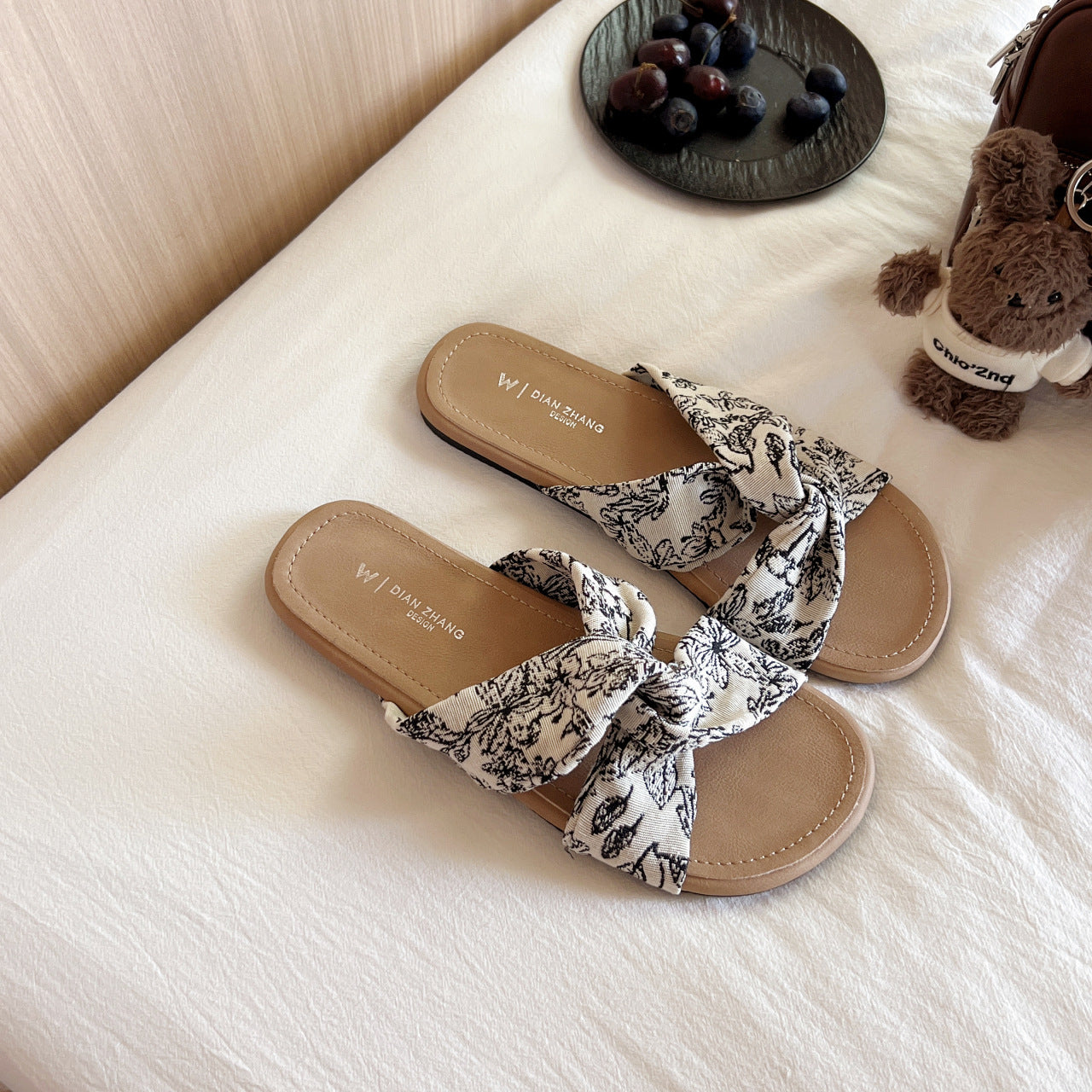 Women's French Style Flat Roman Summer Outer Wear Skirt Fairy Sandals