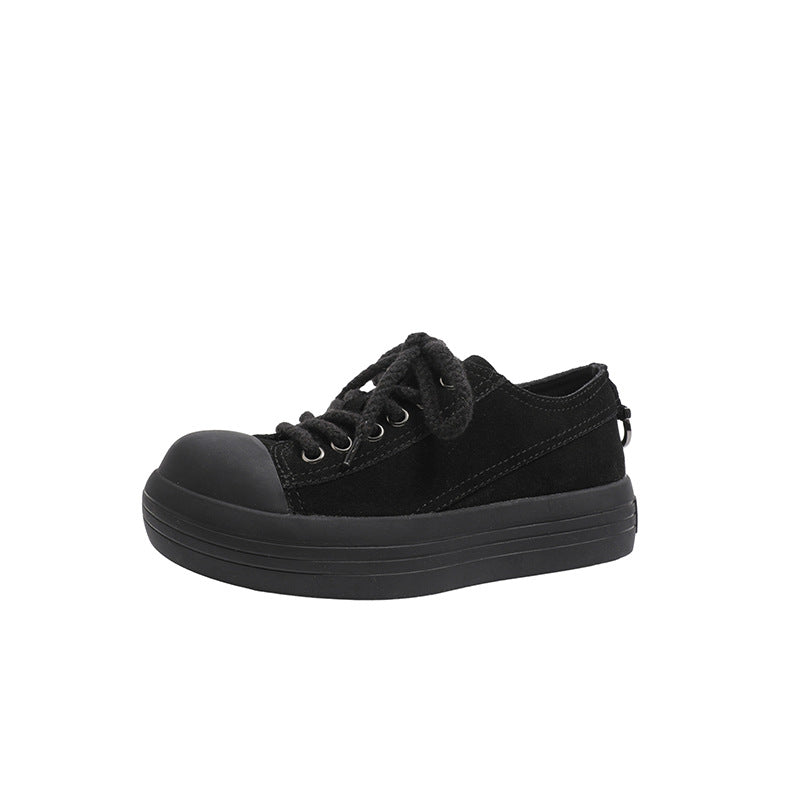 Sole Height Increasing Mickey Denim Couple Sports Sneakers