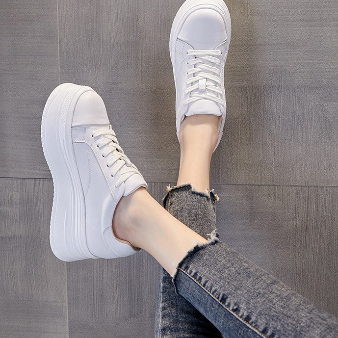 Women's Spring Thick Bottom Hidden White Muffin Women's Sports Shoes