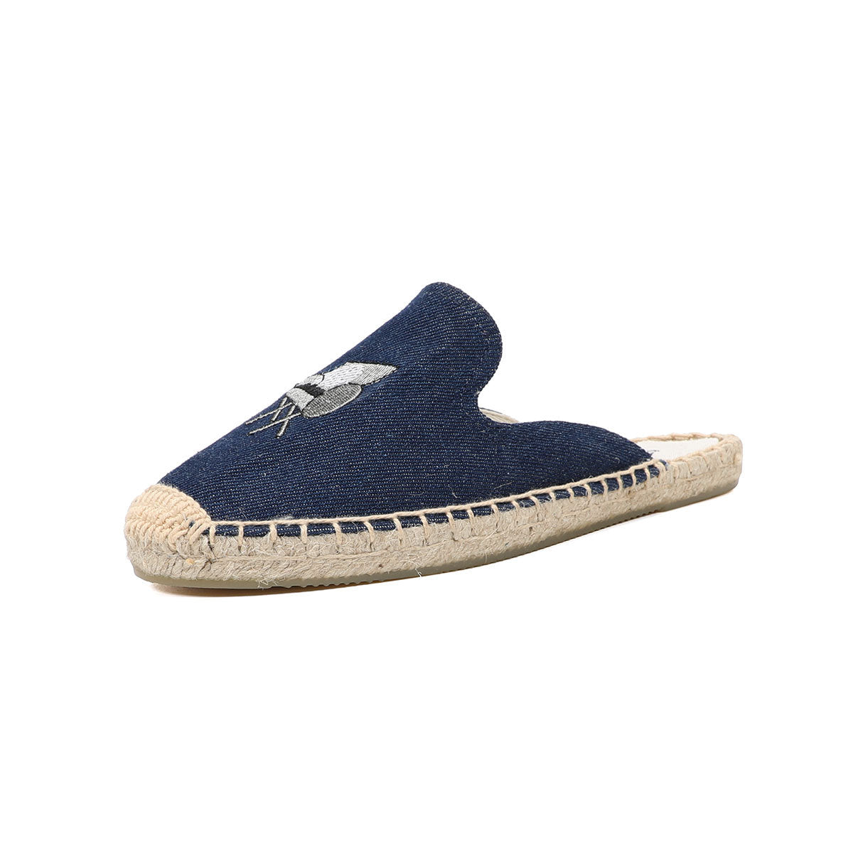 Women's Half Outer Wear Heelless Flat Round Support Sandals
